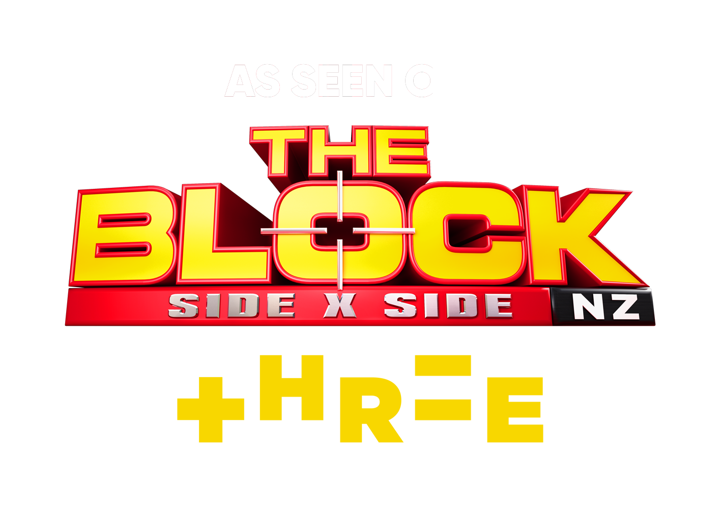 TheBlockS6 Side X Side Logo GLOSSY ASO YELLOW SMALL