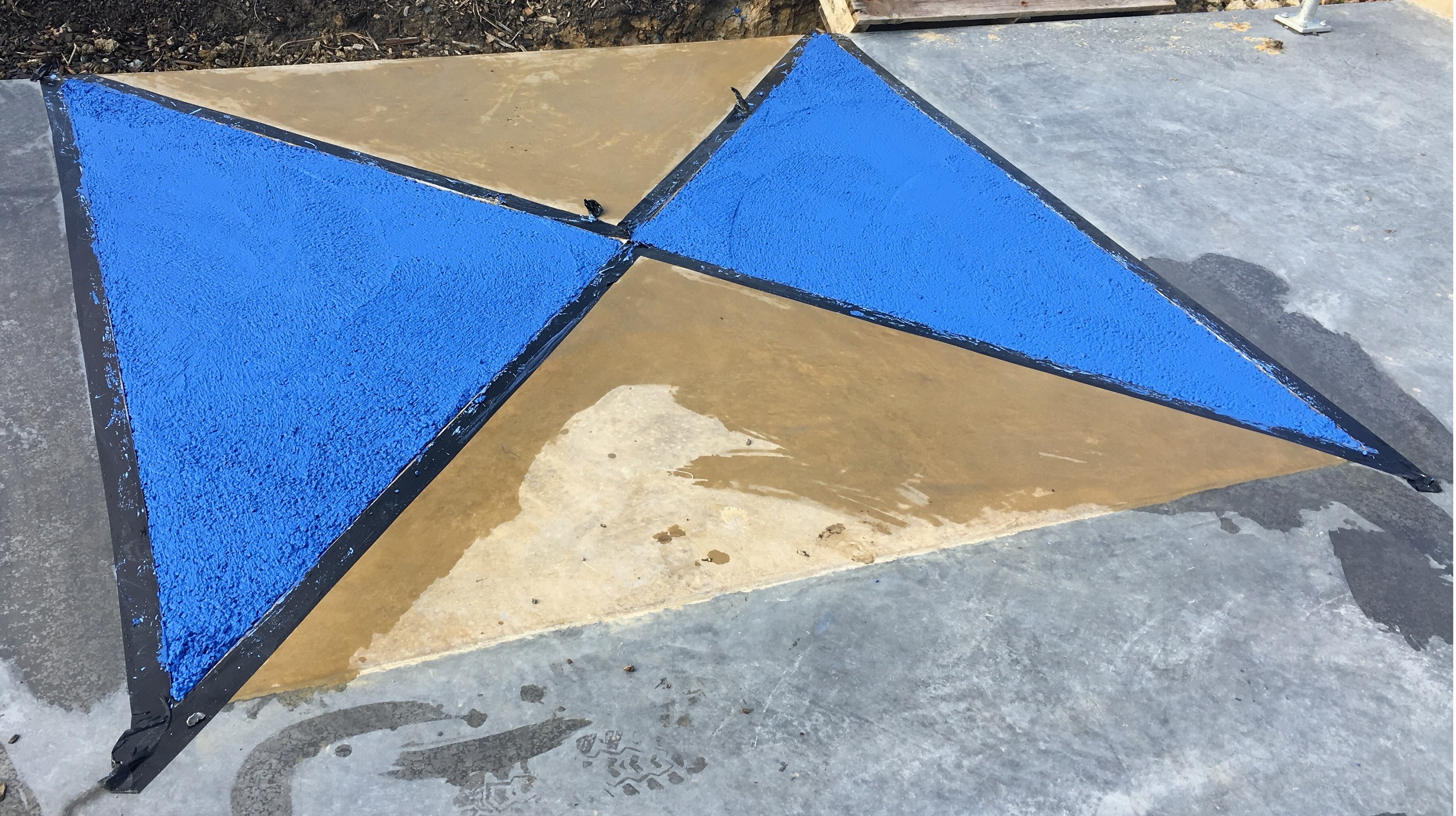 Red and blue concrete … features at Auckland’s newest skate parks   Image
