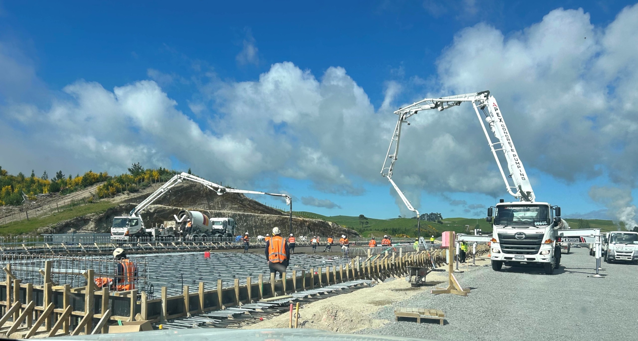 PT pour  Te Mihi power station1